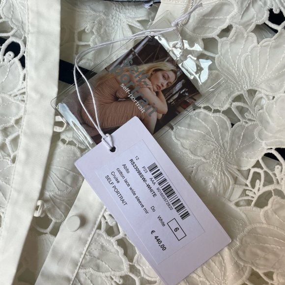 Self-Portrait White Lace Mini Dress - Picture 6 of 6